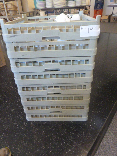 lot 119 image: Corning Coffee Cups with 8 Racks