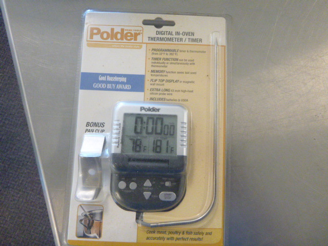 lot 134 image: Polder Digital In-Oven ThermometerTimer
