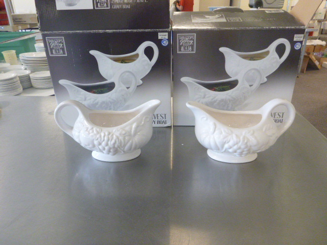 lot 136 image: 4 Harvest Gravy Boats