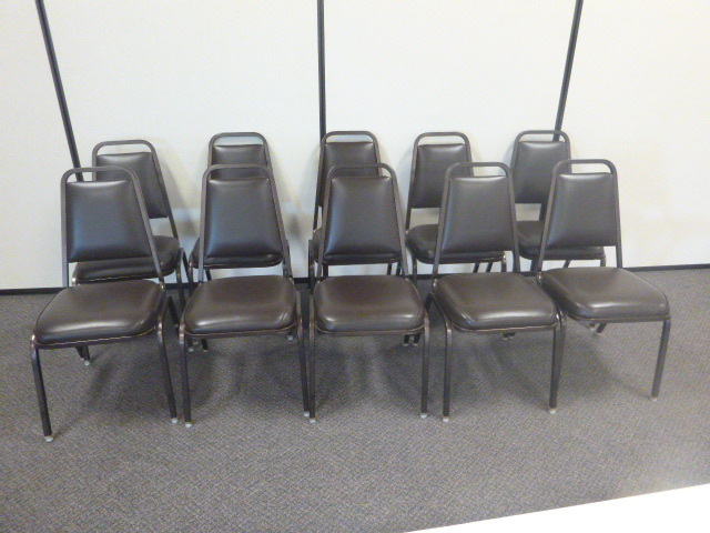 lot 144 image: 10 Padded Chairs