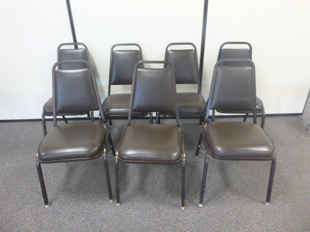 lot 150 image: 7 Padded Chairs