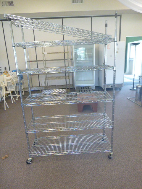 lot 218 image: NSF 6 Shelf Wire Rack