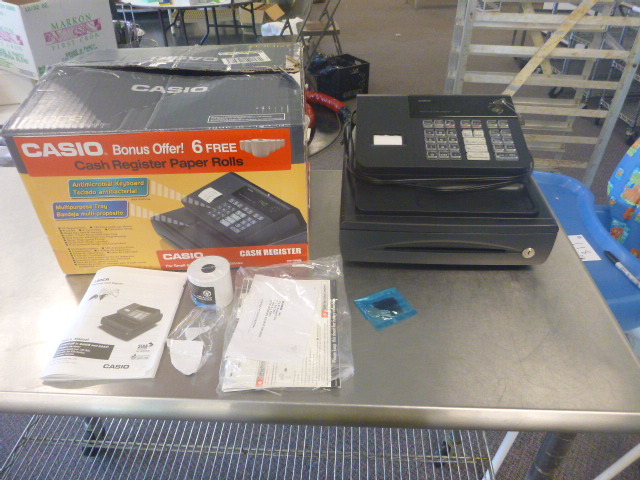 lot 223 image: Casio 140 CR Electronic Cash Register