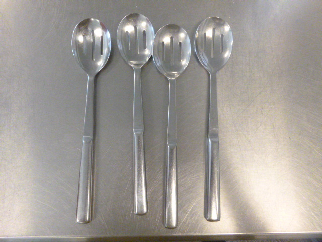 lot 242 image: 4 Slotted Serving Spoons