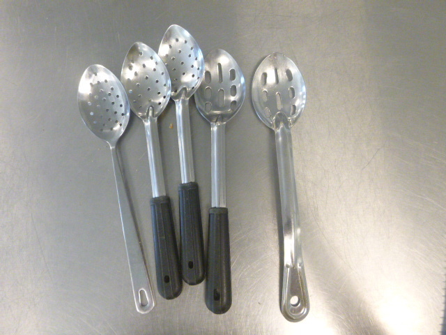 lot 247 image: 5 Slotted Serving Spoons