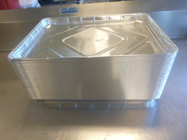 lot 281 image: 43 Half-Size Aluminum Sheet Cake Pans