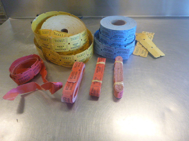 lot 286 image: Miscellaneous RaffleCoupon Tickets