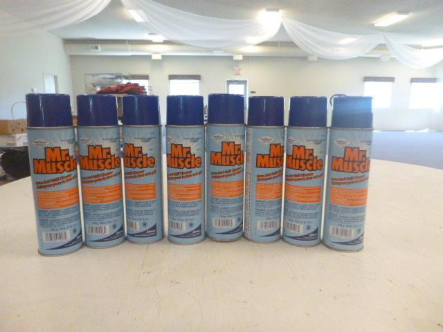 lot 312 image: 8 Cans of Mr. Muscle Oven and Grill Cleaner