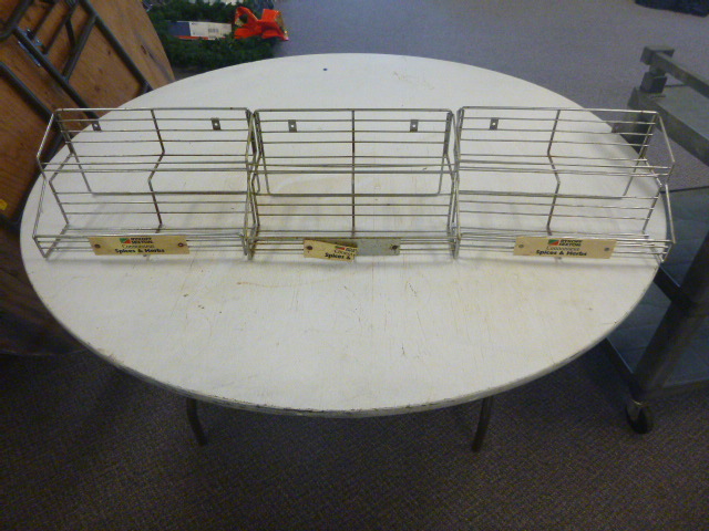 lot 347 image: 3 Spice Racks