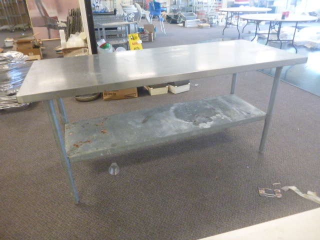 lot 368 image: Work Table with Stainless Steel Top