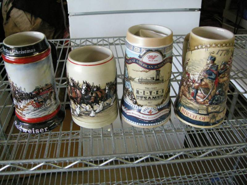 lot 44 image: Group Beer Steins