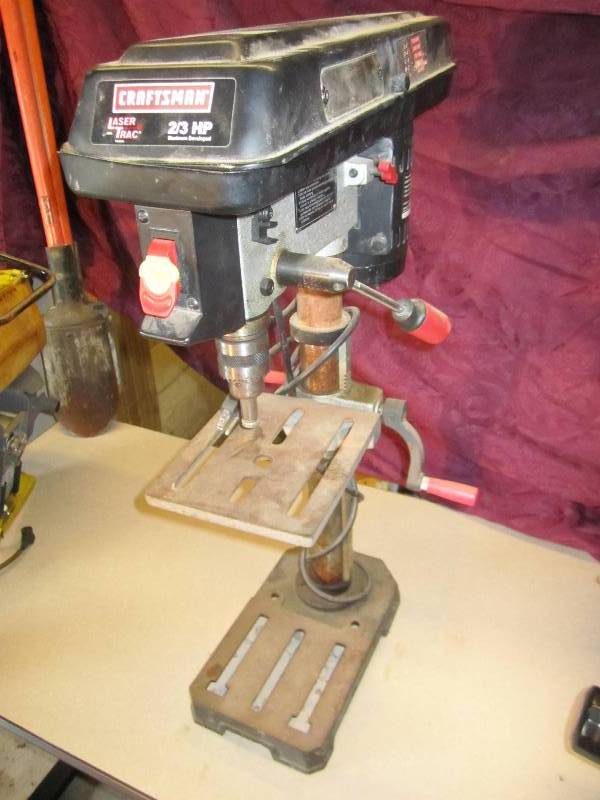 Craftsman 2/3 hp drill press... Custom Harley, Mowers, Tools