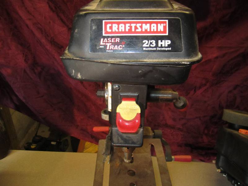 Craftsman 2/3 hp drill press... Custom Harley, Mowers, Tools