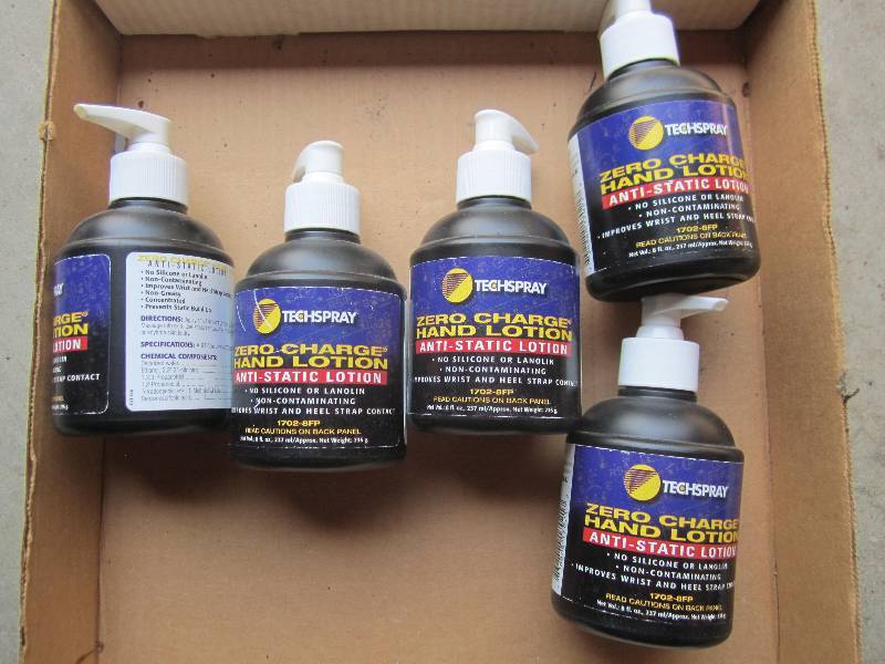 lot 53 image: 5 bottles anti static lotion...
