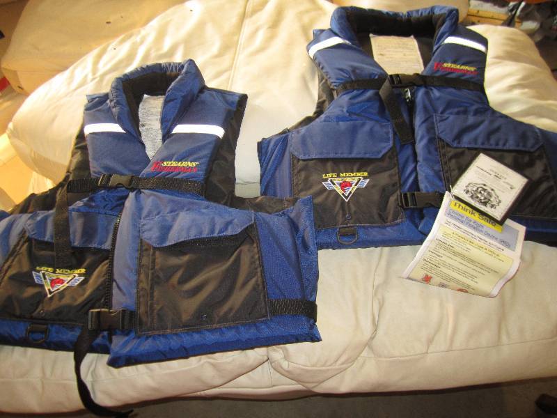 lot 70 image: 2 brand new life jackets Adult XXX ...