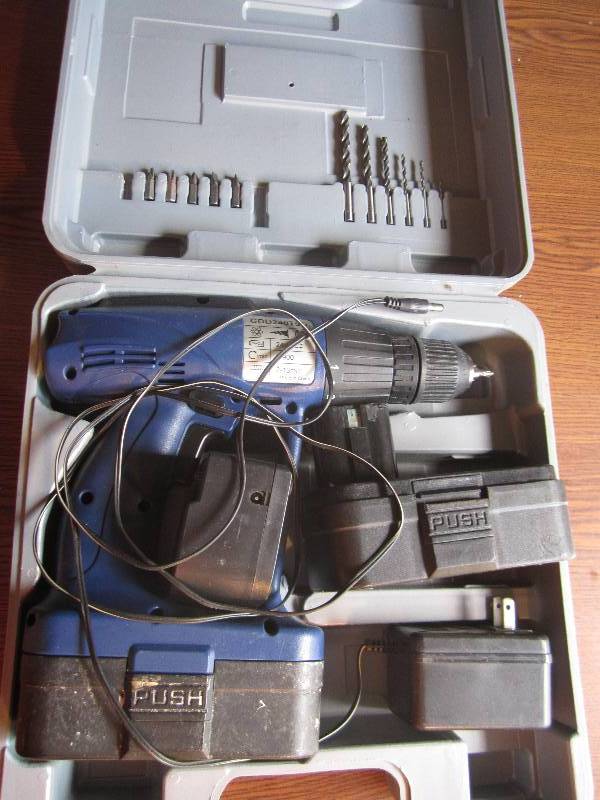 lot 94 image: Tornado tools cordless drill...