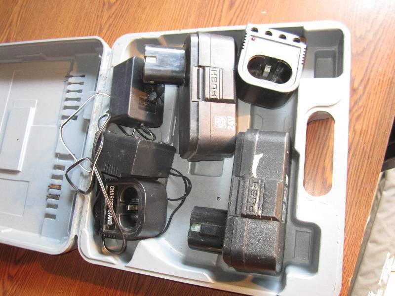 lot 93 image: 24V Batteries and chargers...