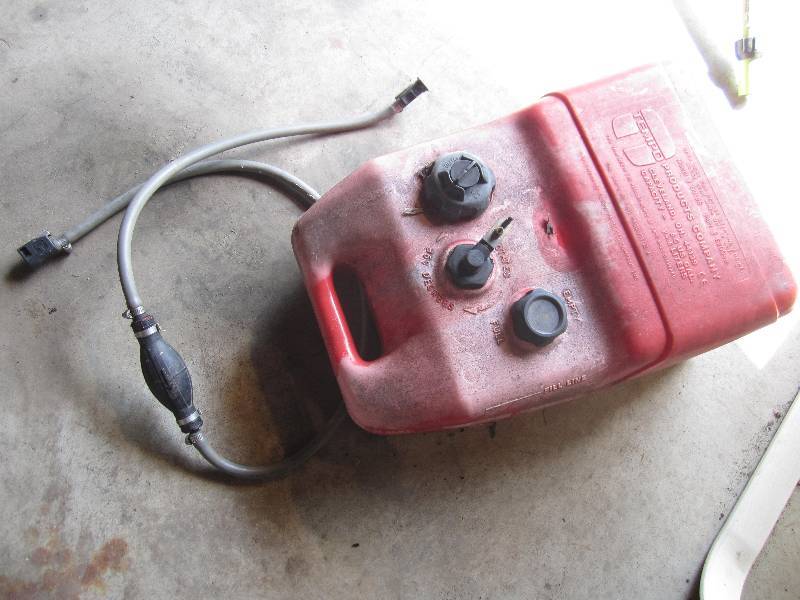 lot 97 image: Boat fuel tank with some fuel...