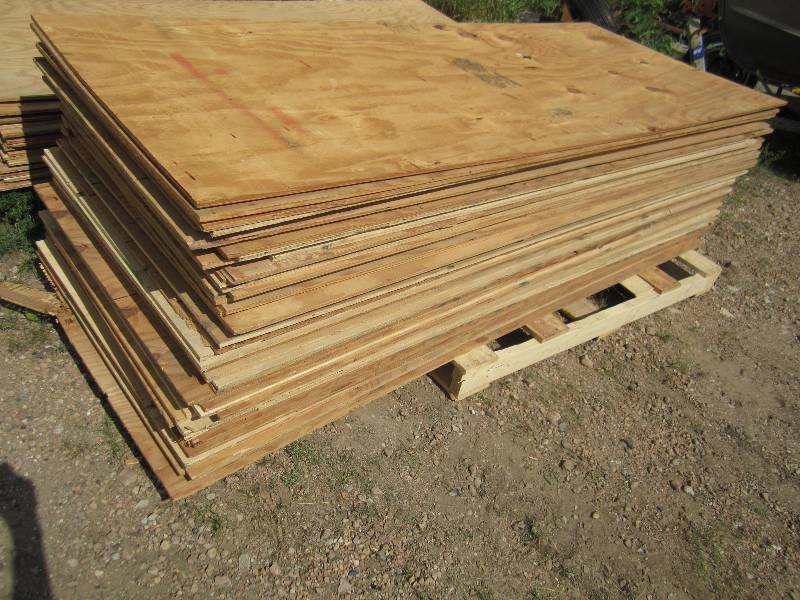 lot 103 image: Approx 53 sheets of plywood, approx...