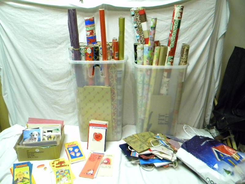 Gift WrapBagsCards Lot