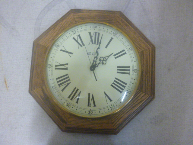 Oak Master Wall Clock