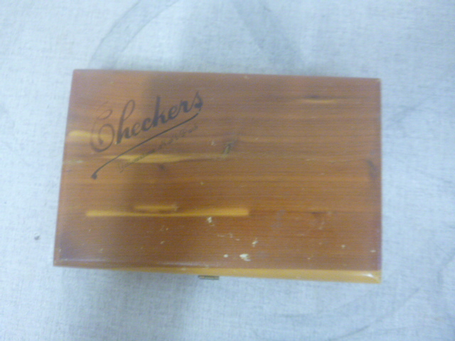 Small Wood Portable Checker Board