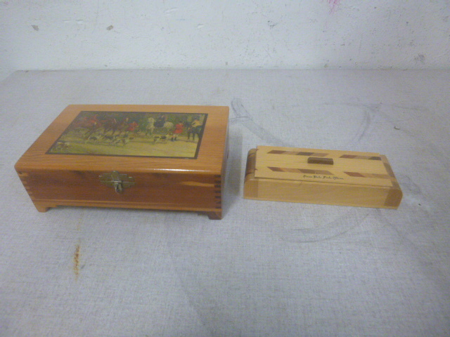 2 Wooden Keepsake Boxes