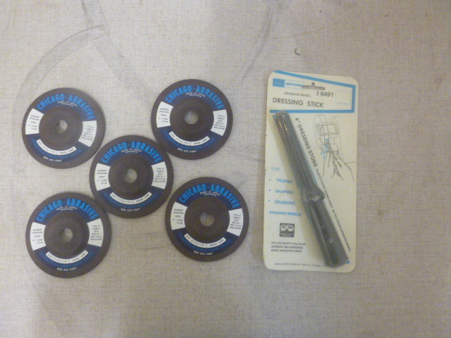 5 Grinding Disks and Craftsman Grinding Wheel Dressing Stick
