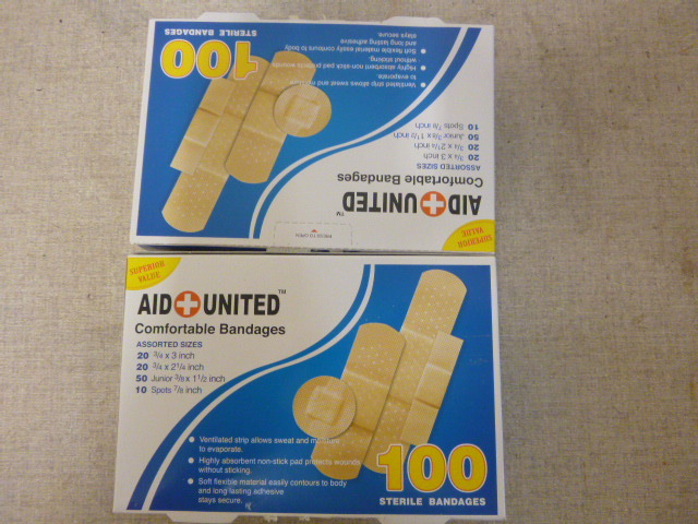 2 Boxes of Aid United Bandages