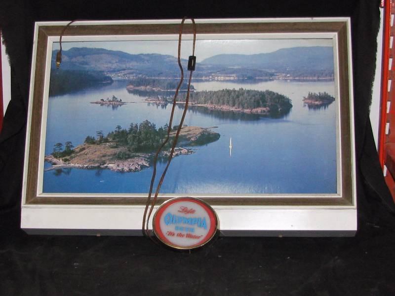 lot 30 image: Olympia Beer Sign
