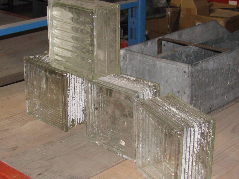 lot 51 image: Glass Construction Blocks
