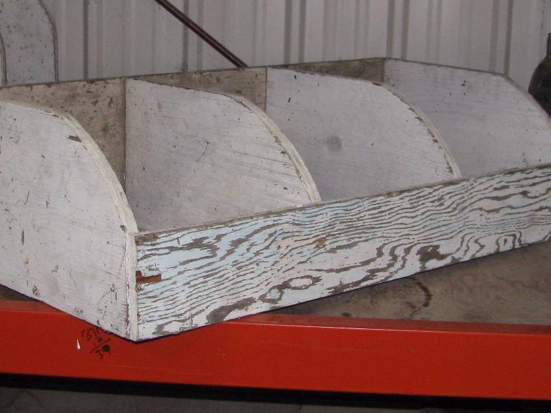 lot 54 image: Wood Chicken Nesting Boxes