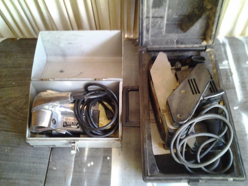 lot 29 image: Rockwell Power Block Planer Model 167A, Craftsman Belt Sander