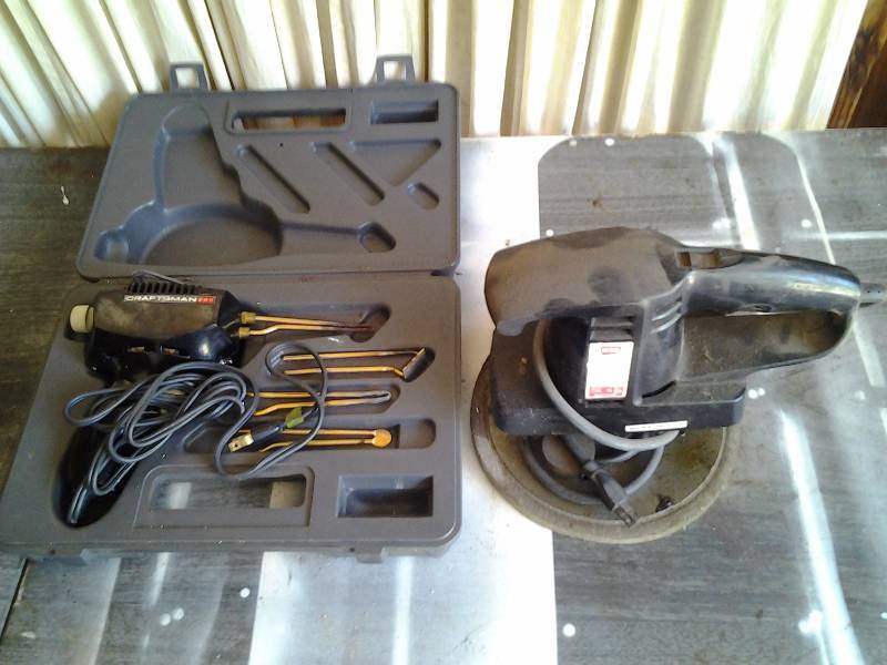 lot 30 image: Craftsman Soldering Gun, Wen BufferSanderPolisher