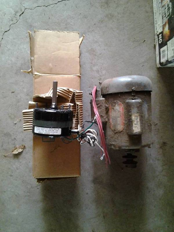 lot 57 image: Dayton 14 HP Electric Motor, New Furnace Fan Motor