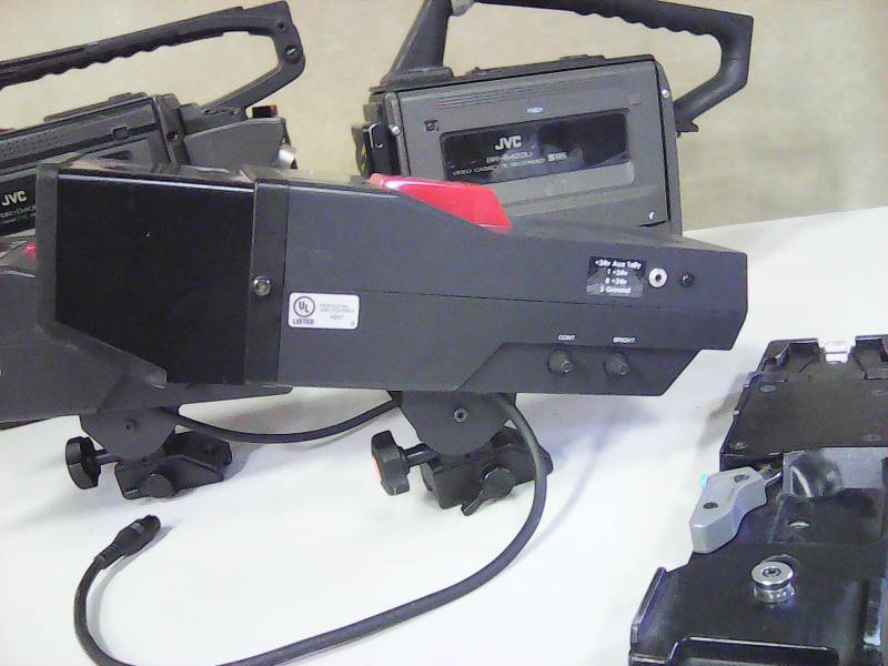 lot 19 image: (2) JVC Video Cameras (2) View Finders