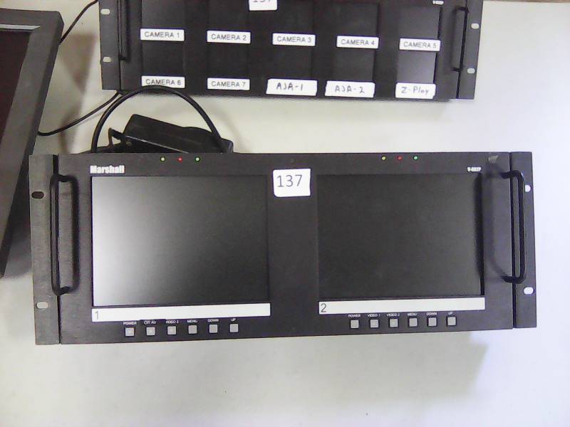lot 29 image: (1) Marshal 2 Screen Video Monitor (1) Marshal 10 Screen Video Monitor (1) Sony 23 Monitor