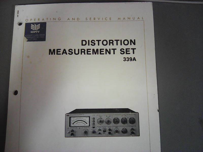 lot 47 image: (1) HP Distortion Analyzer (1) 