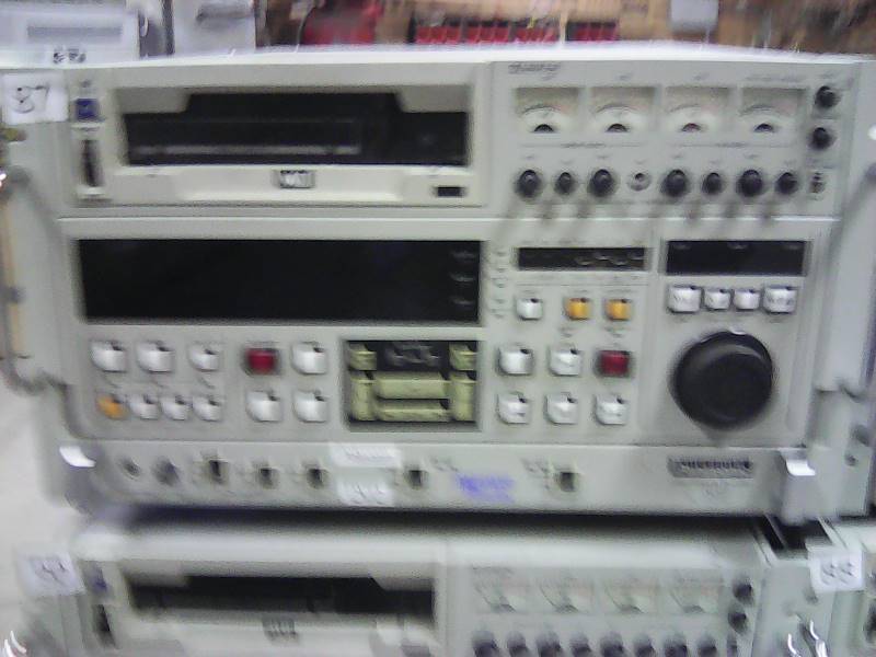 lot 57 image: (3) Panasonic Video Recorders (1) Sony Umatic Video Recorder