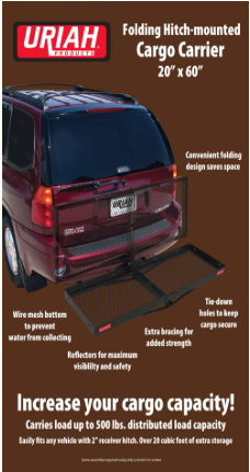 Hitch-Mounted Up Cargo Platform