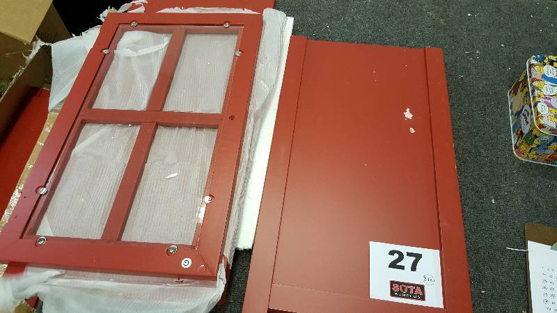 lot 27 image: McLeland Design Accent Cabinet-RED