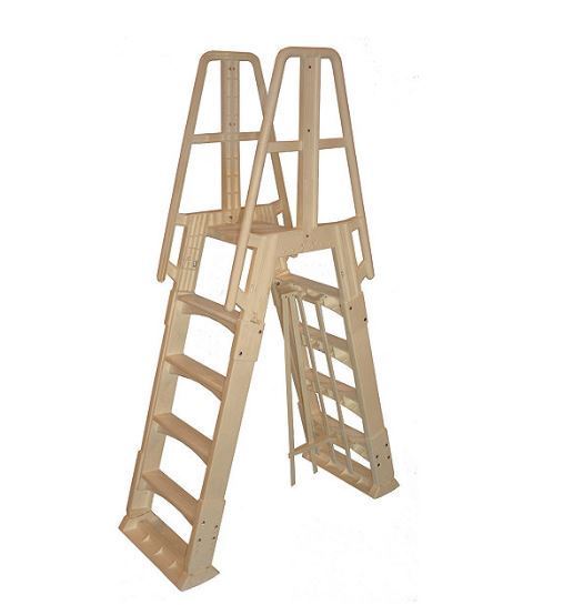 lot 102 image: Vinyl Works A-Frame Ladder for Above-Ground Pools