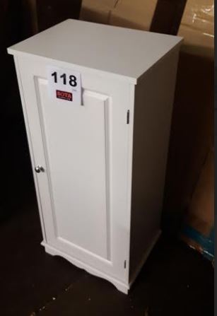 lot 118 image: Floor Cabinet White