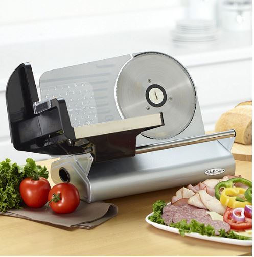 lot 7 image: Chefs Mark 200-Watt Meat Slicer