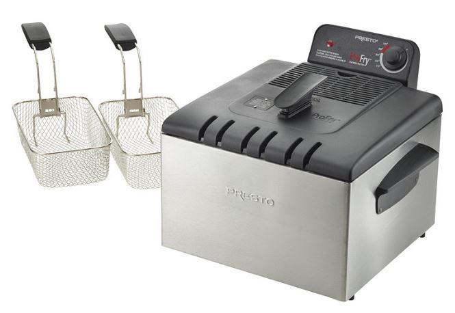 lot 42 image: Presto ProFry 12-Cup Dual-Basket Deep Fryer