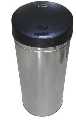 lot 70 image: 13-Gallon Motion-Sensor Round Trash Can