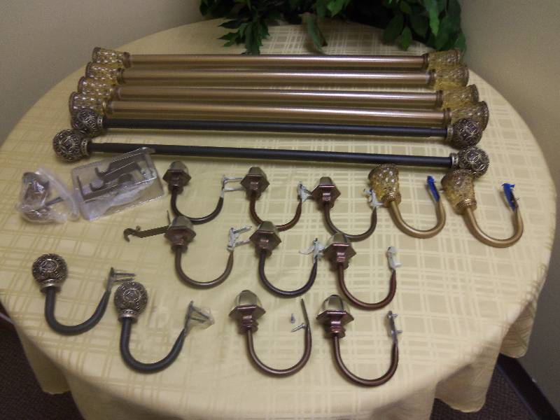 Curtain Rods  & Tiebacks