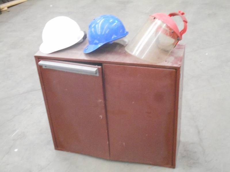 (1) Steel Shop Cabinet, (2) Hard Ha...