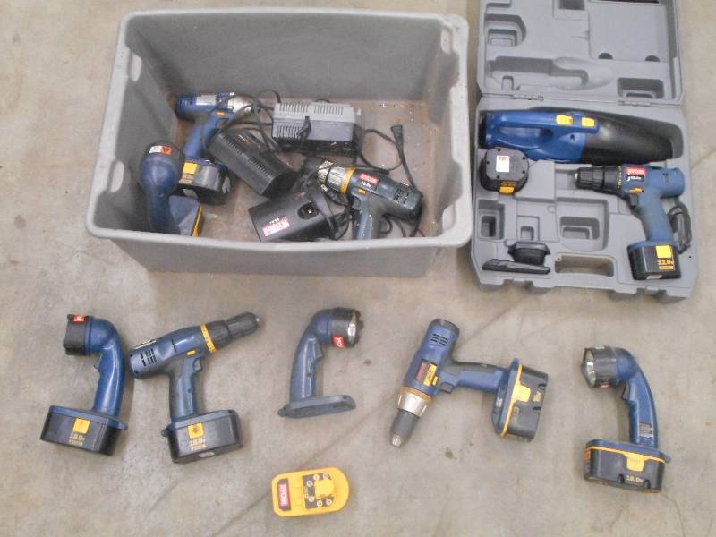 Tote Full Of Assorted Ryobi Cordles...