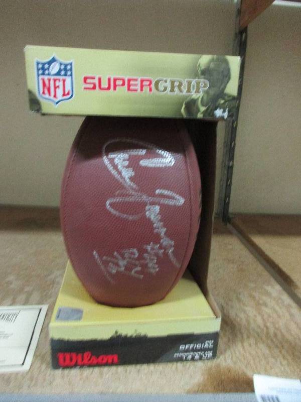 20. Vikings Great Chuck Foreman autographed Wilson football still in box with certificate of authenticity signed by Chuck.  Great for any Viking fans man cave.